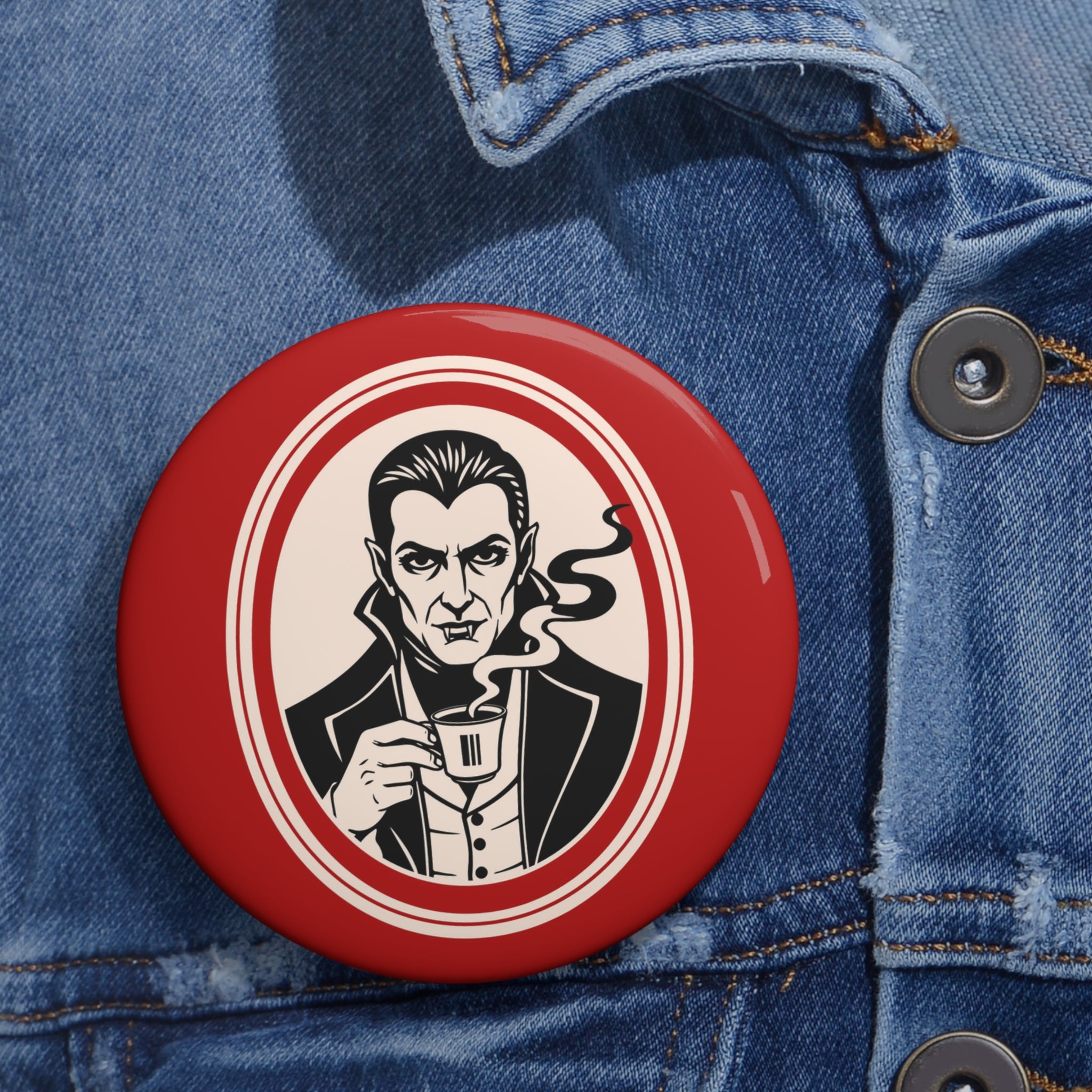 Coffee Pin Button