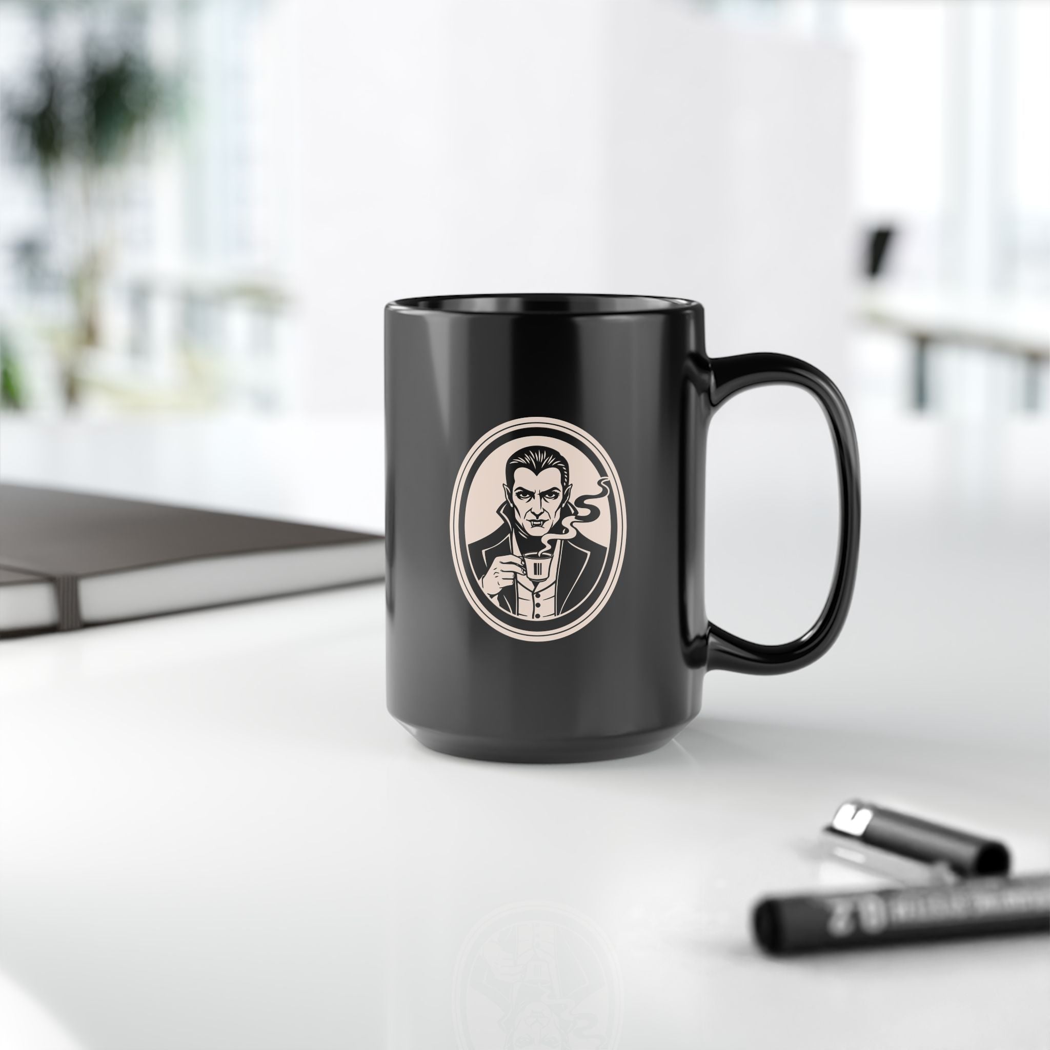 Black Coffee Mug