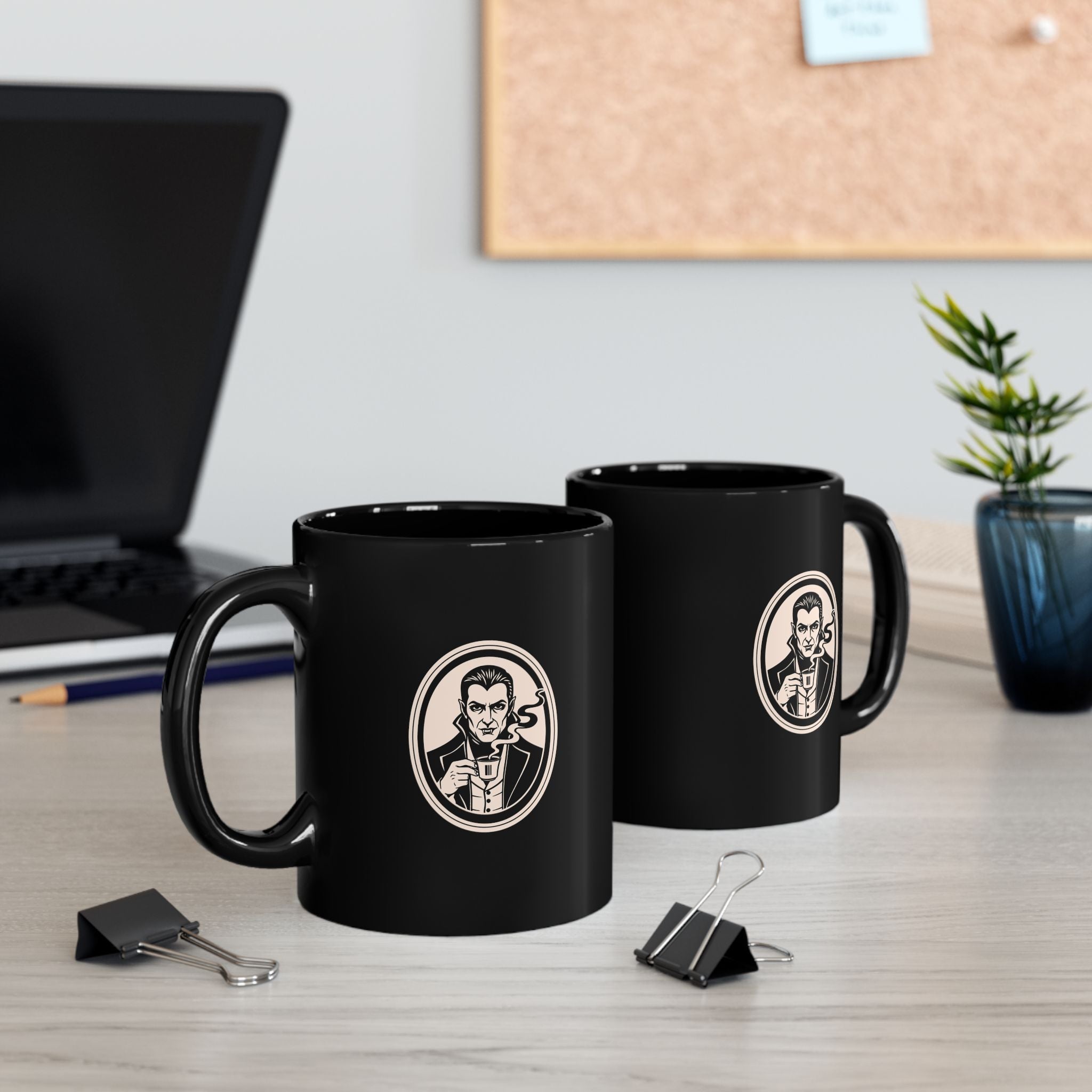 Black Coffee Mug