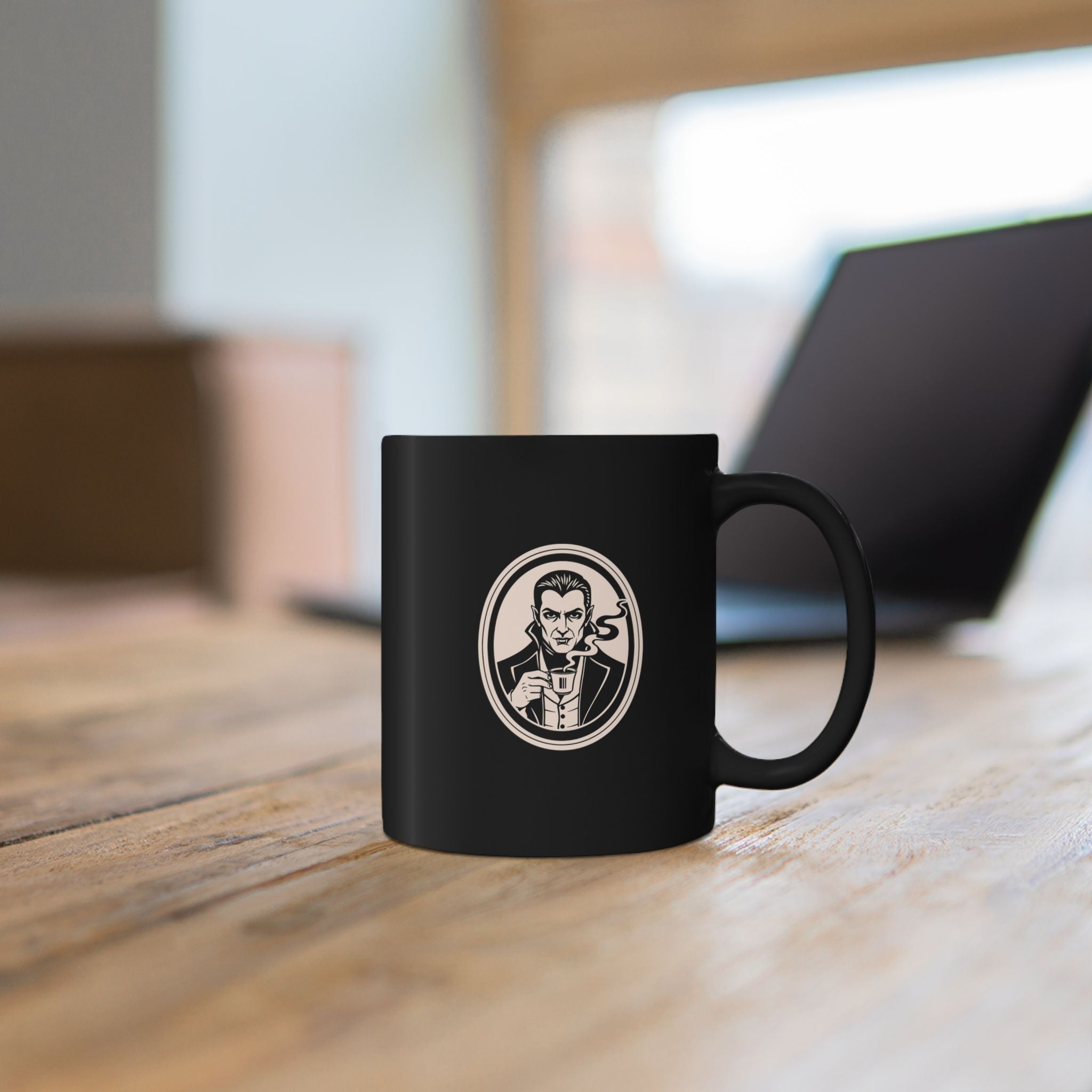 Black Coffee Mug